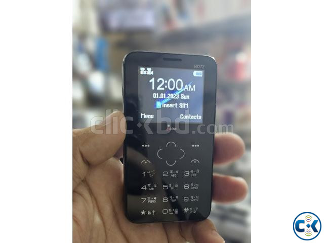 icon BD72 Mini Card Phone Dual Sim Black large image 0