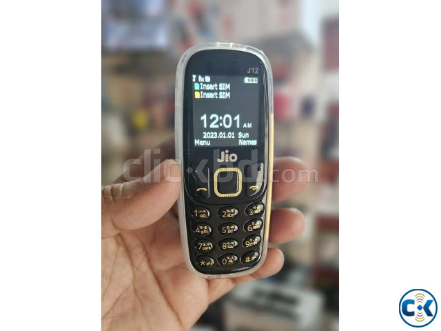 Jio J12 Mini Phone Dual Sim Black large image 2