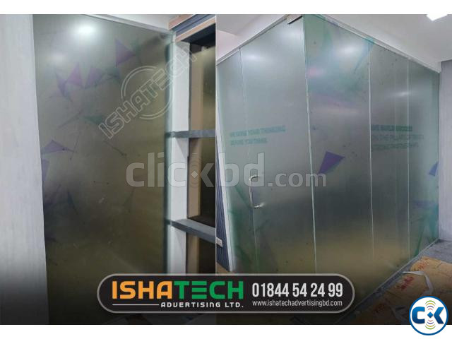 Office Glass Frosted Sticker A translucent sticker large image 1
