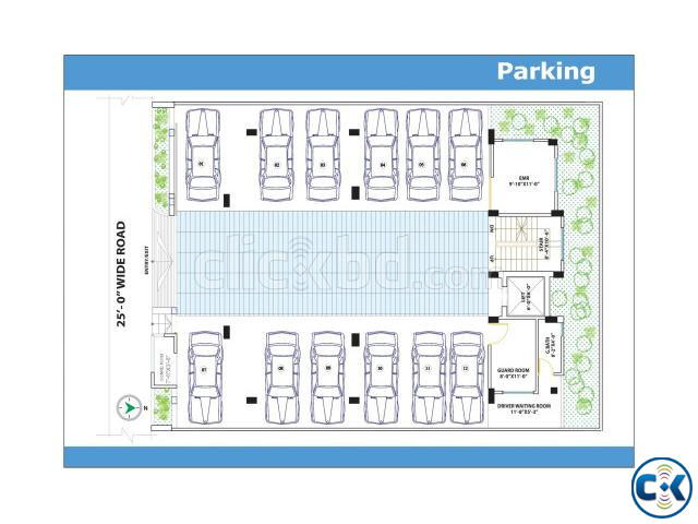 1275 sft south face flats for sale at Bashundhara R A large image 2