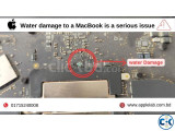 Water damage to a MacBook is a serious issue