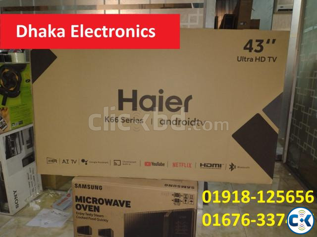 43 inch Haier H43K66UG GOOGLE ANDROID 4K TV Official large image 0