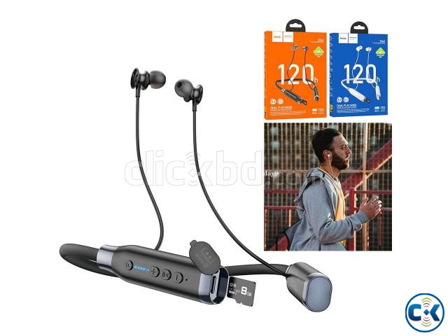 HOCO ES62 Magnetic Sports Earphones 120 Hours With TF Card large image 0