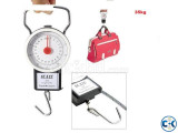 Compact Luggage Scale 35kg Analog Measures tape