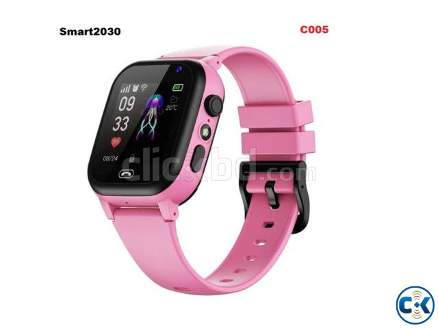 Smart2023 C005 GPS Calling Kids Watch With Camera Pink | ClickBD large image 0