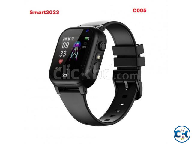 Smart2023 C005 GPS Calling Kids Watch With Camera Black large image 0