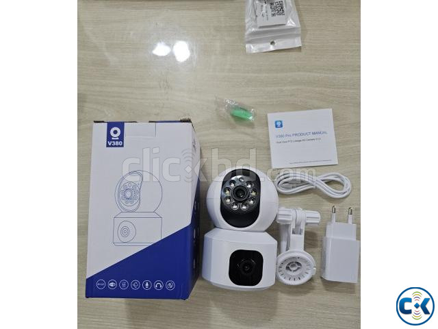 V380 Single Sim Wifi Camera Dual Lans 1080p Rotatable 360 large image 2