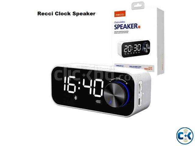 Recci RSK W11 Double Alarm Clock Bluetooth Speaker large image 0