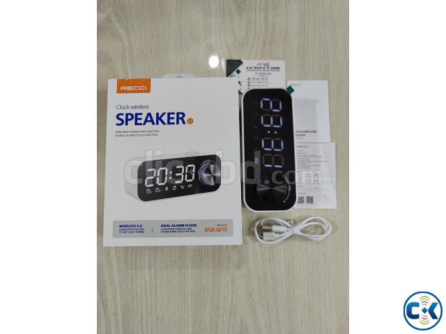 Recci RSK W11 Double Alarm Clock Bluetooth Speaker large image 2