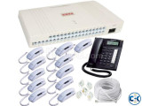 PABX System 12-Line 12 Telephone Intercom Package in bd