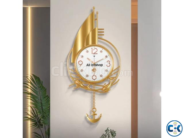 Wall Clocks Creative Sailboat Style Wall Clock Modern Fashio large image 2