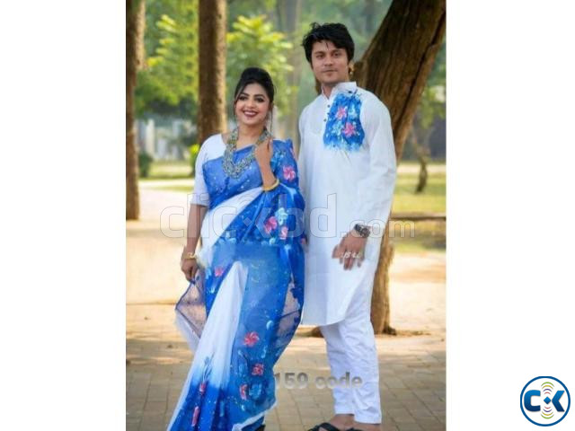 Saree Panjabi Couple Set large image 2