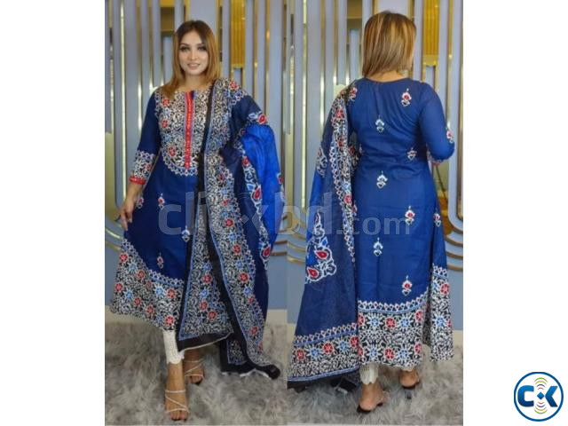 Cotton Three Piece Salwar Kameez Set large image 1