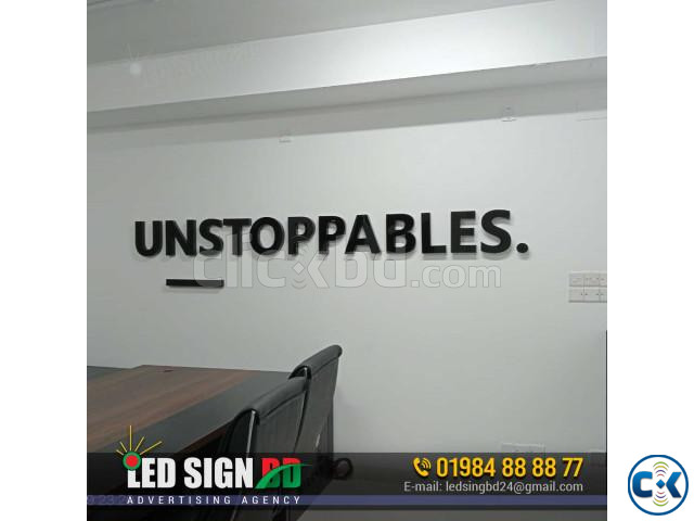 Acrylic Name Plates for Offices Printed in Full-Color. large image 3
