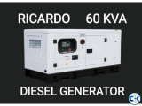 60 kva Ricardo Generator BD