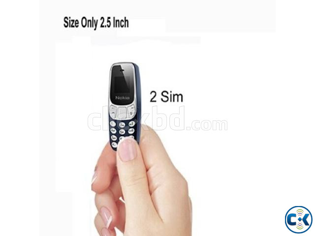 BM10 Mini Mobile Phone Dual Sim Option - Black large image 0