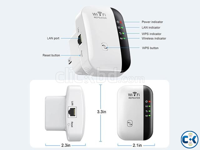 WiFi Repeater Mini WiFi US Plug WiFi Range Extender Wireless large image 1