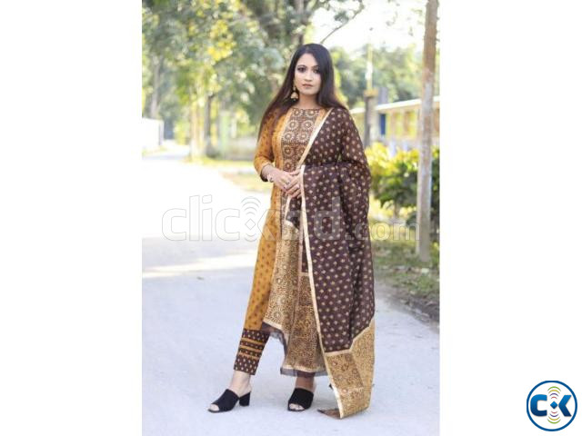 Cotton Three Piece Salwar Kameez set large image 2