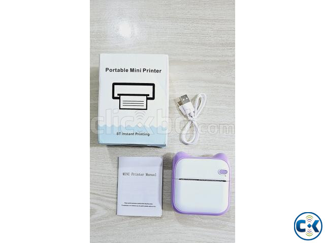 C19 Mini Pocket Bluetooth instant Thermal Printer large image 2