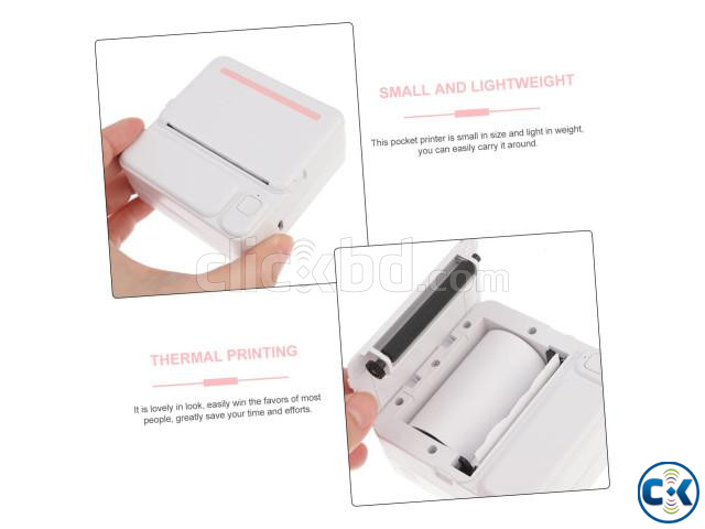 C19 Mini Pocket Bluetooth instant Thermal Printer large image 4