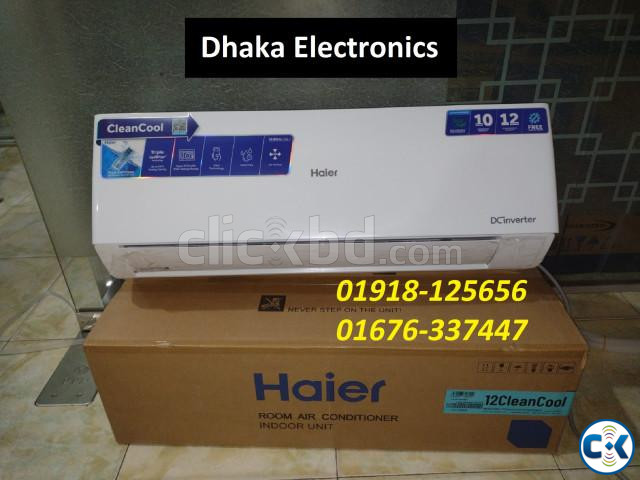 Haier 1 Ton HSU-12CleanCool Split Inverter AC Price BD large image 1