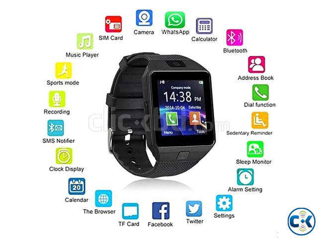 DZ09 Smart Watch Full Touch Display Call SMS Camera Mobile W large image 0