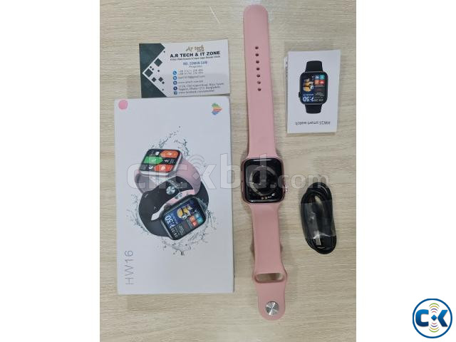 HW16 Smart Watch Bluetooth Calling Fitness Tracker large image 3