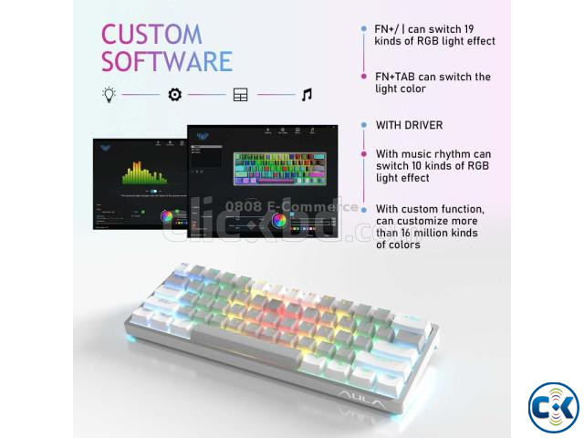 AULA F3261 Type-C Hot Swappable RGB Mechanical Gaming Keyboa large image 4