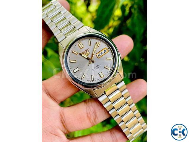 Gorgeous SEIKO 5 Posh SNXS75 Sunburst Gray Automatic Watch large image 0