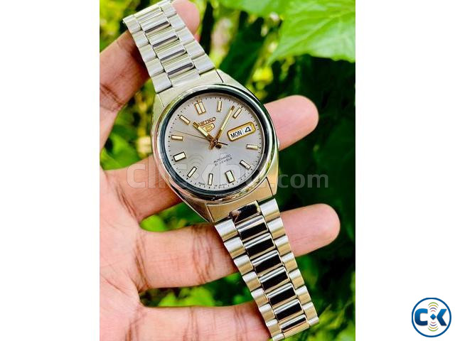 Gorgeous SEIKO 5 Posh SNXS75 Sunburst Gray Automatic Watch large image 1