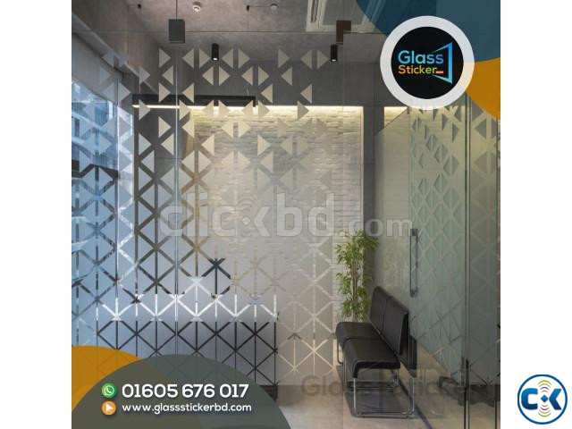Frosted Sticker Glass Design Price In Bangladesh large image 1