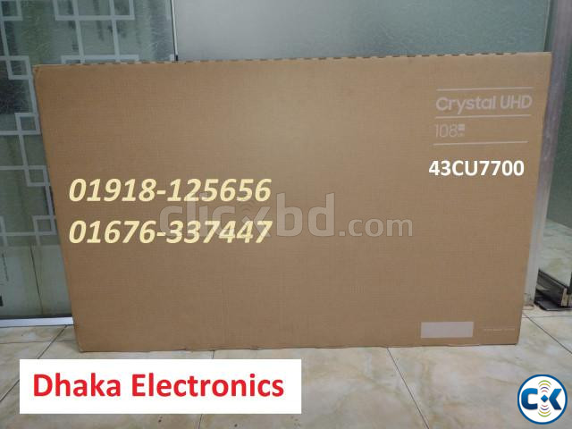 SAMSUNG 43 inch CU7700 CRYSTAL UHD 4K TV Official large image 0