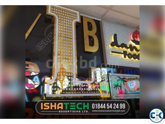 CNC Jali Cutting LED Letter. Acrylic LED Letter CNC Jali Cut large image 1
