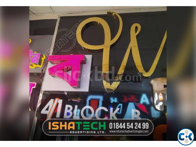 CNC Jali Cutting LED Letter. Acrylic LED Letter CNC Jali Cut large image 3