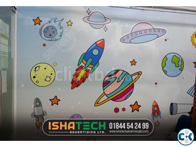 Garments Children room wall sticker branding. large image 3