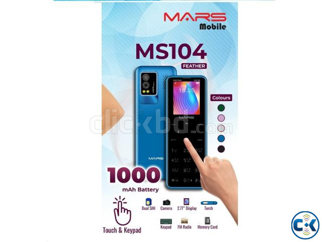 MARS MS104 Dual Sim Touch Button Phone large image 2