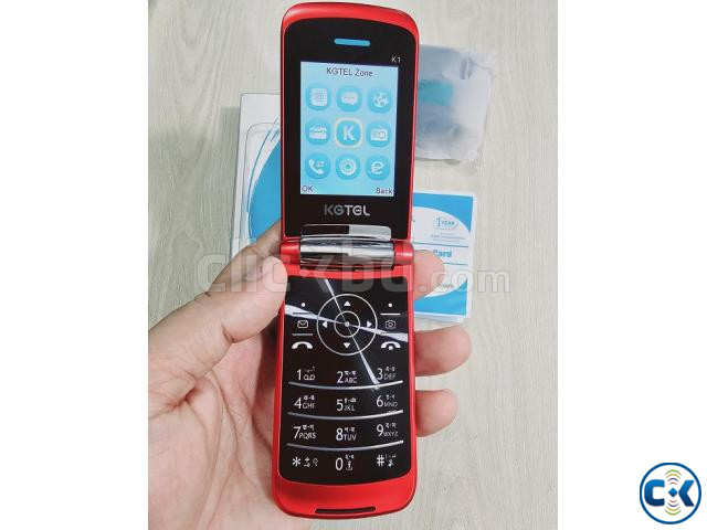 Kgtel K1 Slim Folding Phone Dual Sim Red large image 4