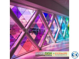 Color Glass sticker advertising