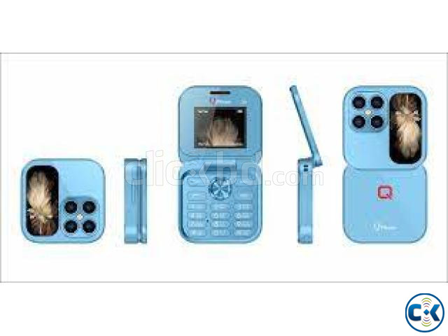 Qphone Q9 Folding Mobile Dual Sim 1.77 Inch Display large image 1