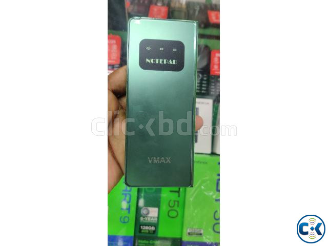Vmax V18 Notepad Fold Phone With Wrighting pad large image 2
