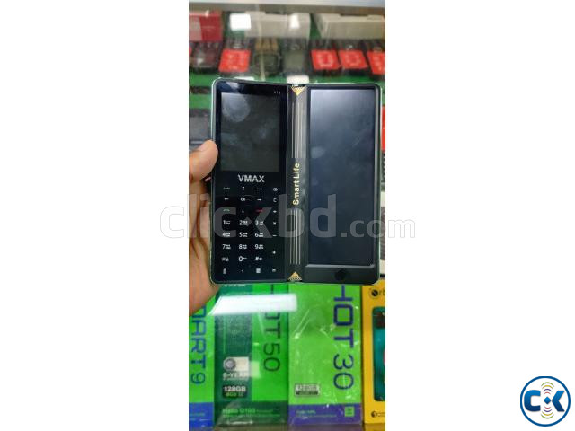 Vmax V18 Notepad Fold Phone With Wrighting pad large image 3