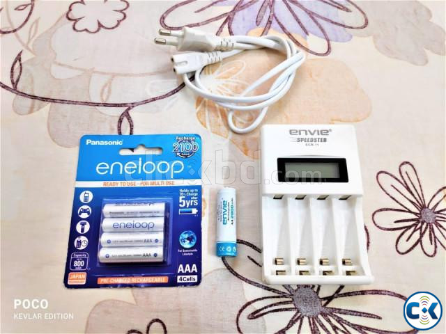 Pencil Battery Charger Fast Smart Charger with AA AAA Batter large image 0