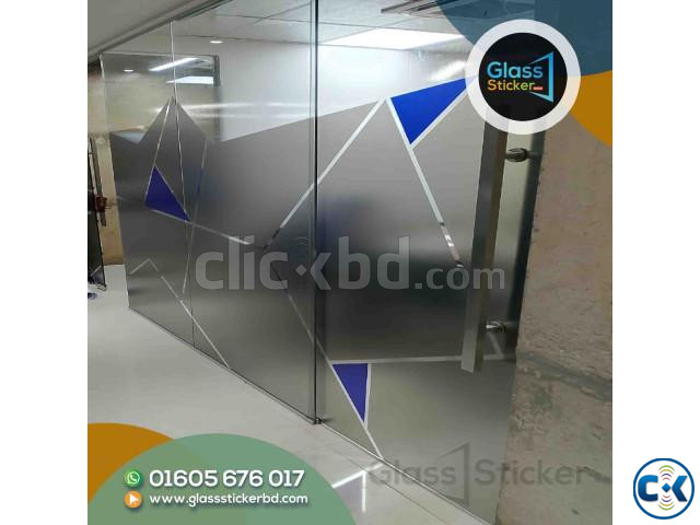 Office sliding door Glass sticker large image 0
