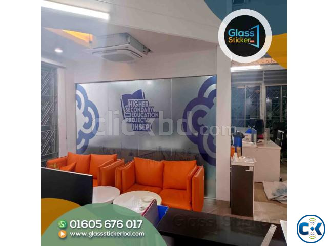 Office sliding door Glass sticker large image 3