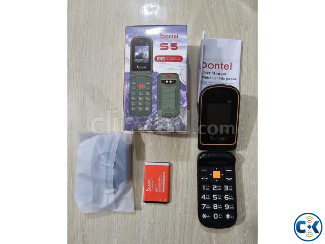 Bontel S5 Folding Phone Dual Sim Black large image 0