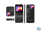 Gretel G7 Fold Phone Dual Display With Case Black