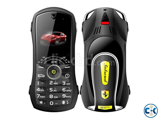Car Shape Mobile Phone W2020 Dual Sim Camera Black large image 0