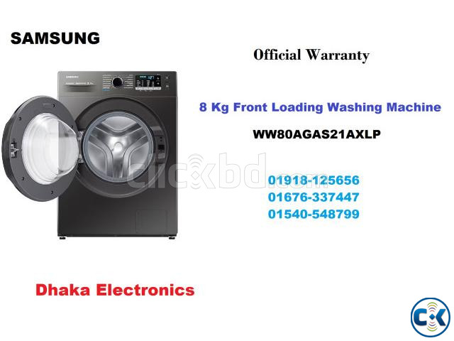 Samsung WW80AGAS21AXLP Front Load Washing Machine 8 KG large image 0