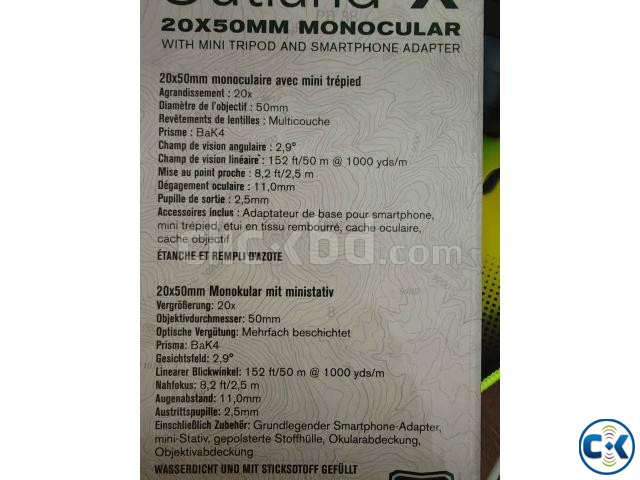 Celestron 20x50mm Outland X Monocular Bought from USA large image 3