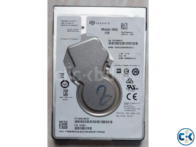 Seagate 1TB laptop SATA hard disk large image 0